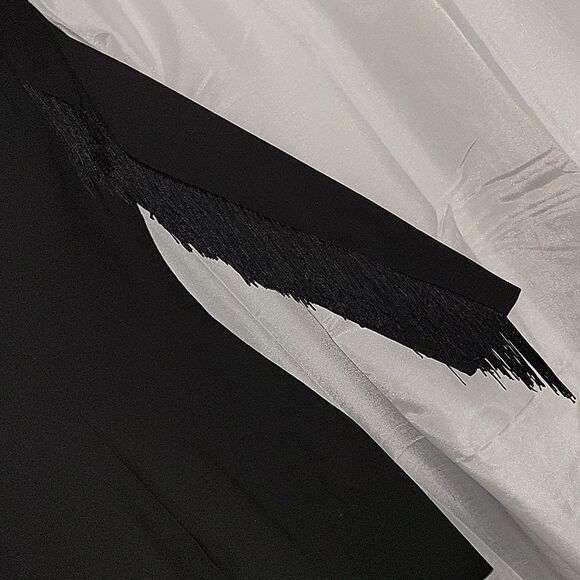 LIKELY black New With tags designer fringed sleeves Sheath dress - Picture 14 of 16